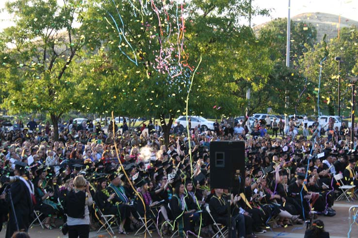 Students at Commencement