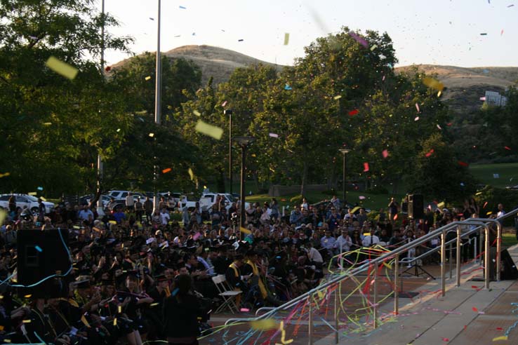 Students at Commencement