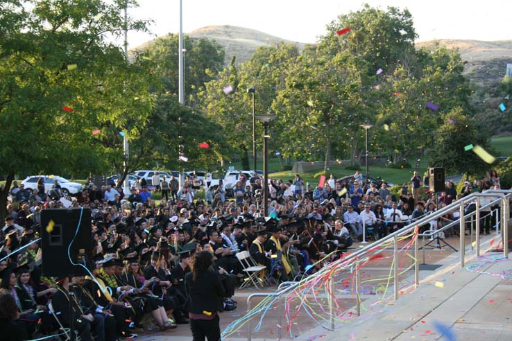 Students at Commencement