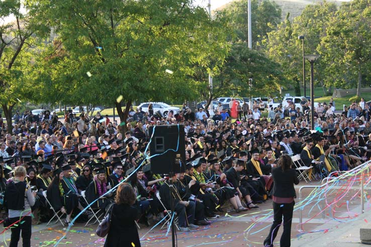 Students at Commencement