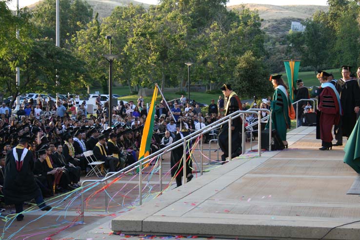 Students at Commencement