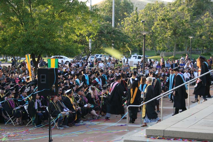 Students at Commencement