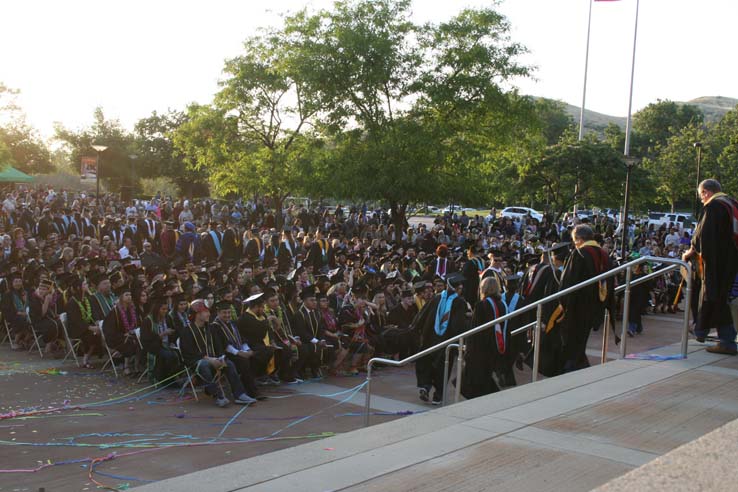 Students at Commencement