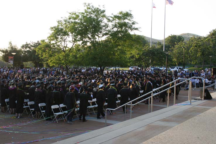 Students at Commencement