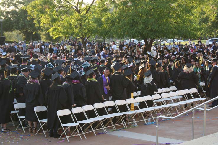 Students at Commencement