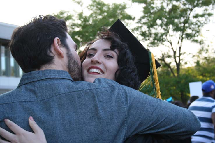 Students at Commencement