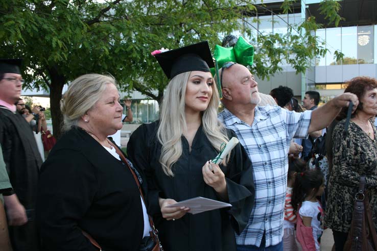 Students at Commencement