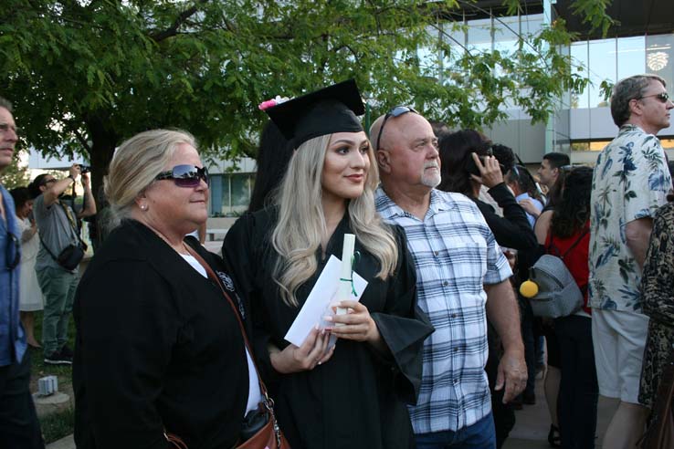 Students at Commencement