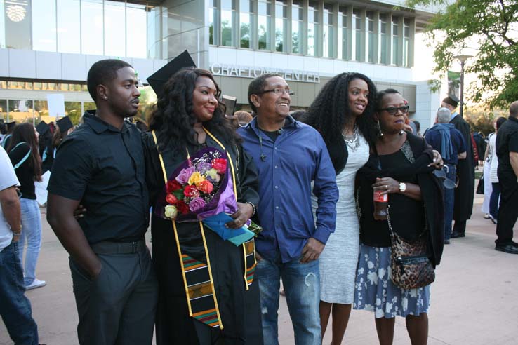 Students at Commencement