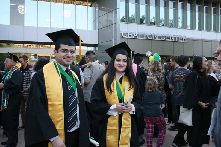 Students at Commencement