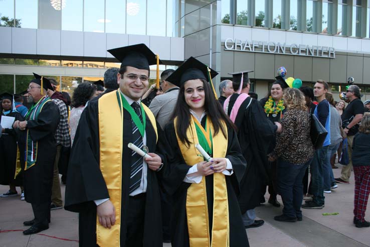 Students at Commencement