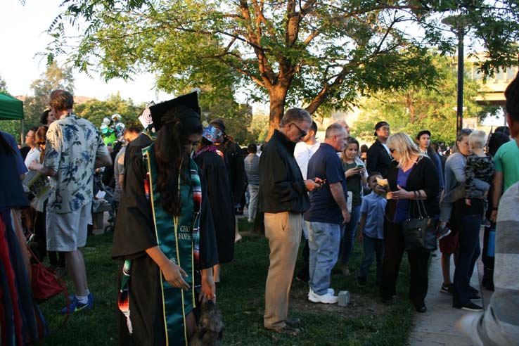 Students at Commencement