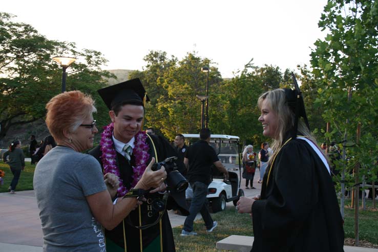 Students at Commencement