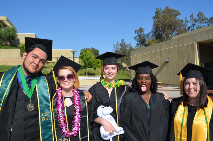 People enjoying commencement