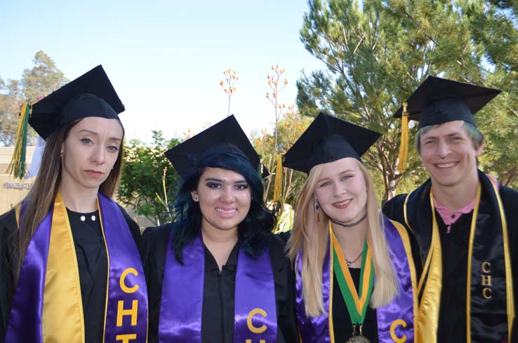 People enjoying commencement