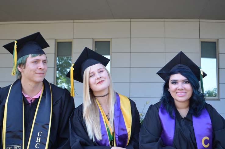 People enjoying commencement