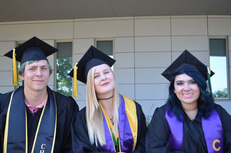 People enjoying commencement