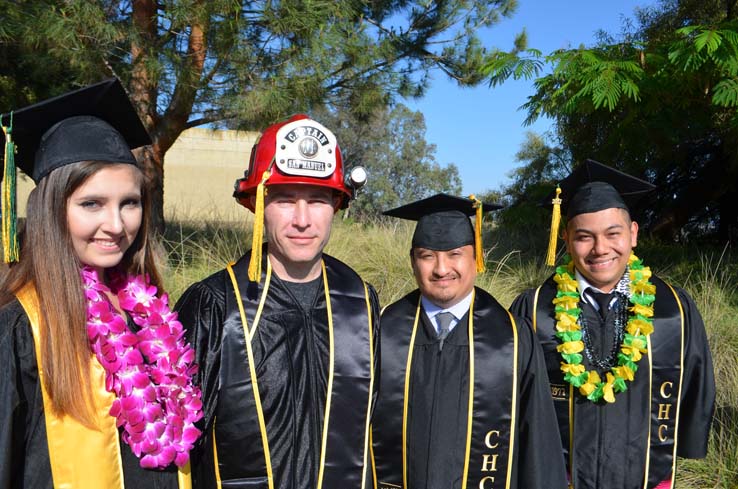 People enjoying commencement