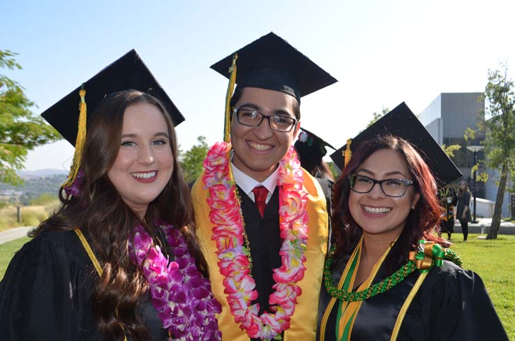 People enjoying commencement