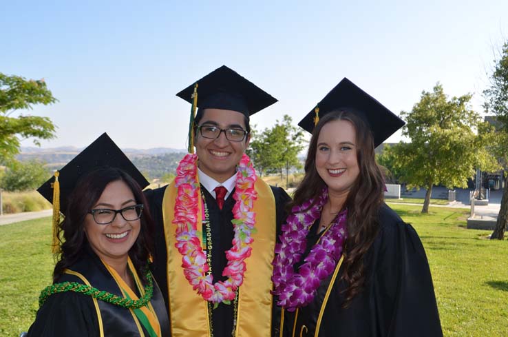 People enjoying commencement