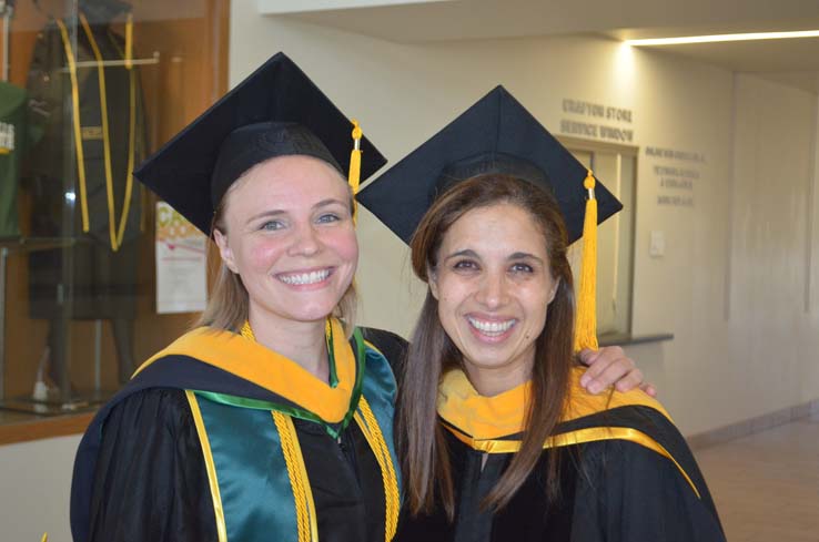 People enjoying commencement