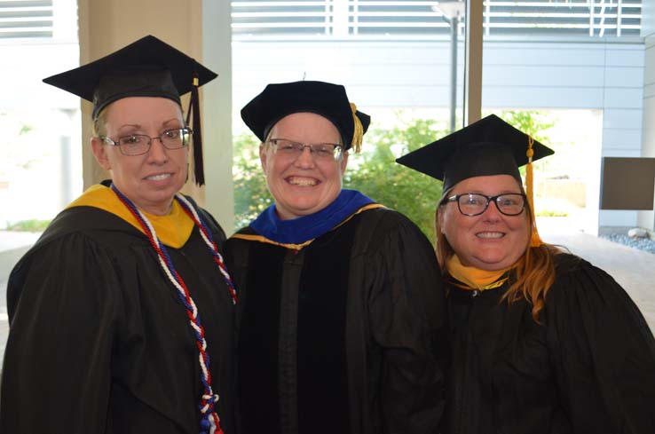 People enjoying commencement