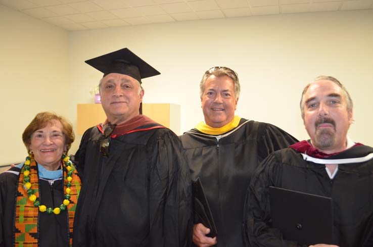 People enjoying commencement