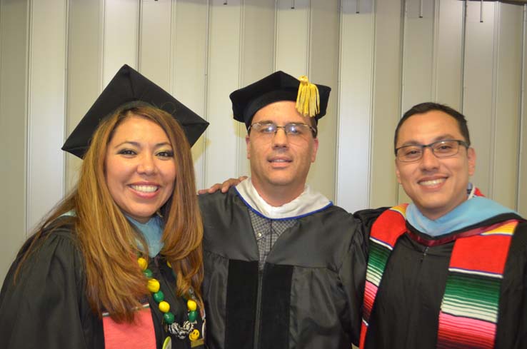 People enjoying commencement