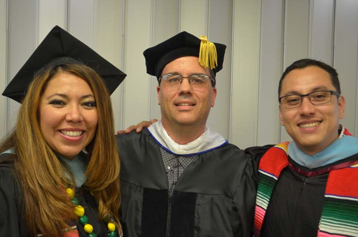 People enjoying commencement