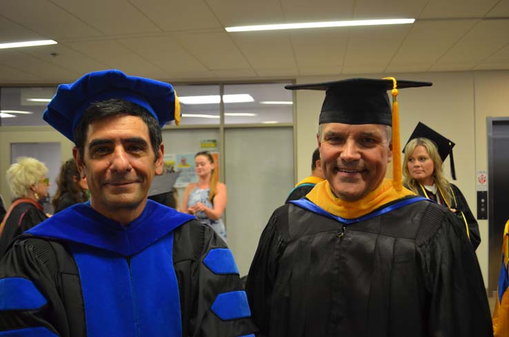 People enjoying commencement