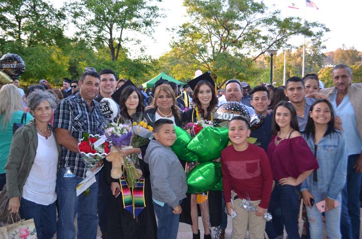 People enjoying commencement