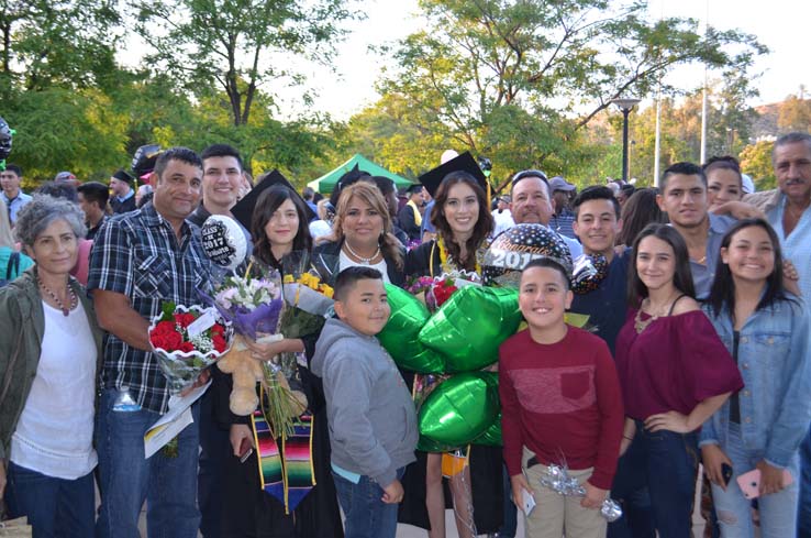 People enjoying commencement