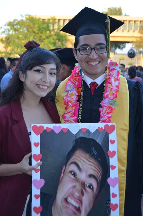 People enjoying commencement