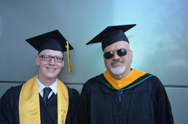 People enjoying commencement