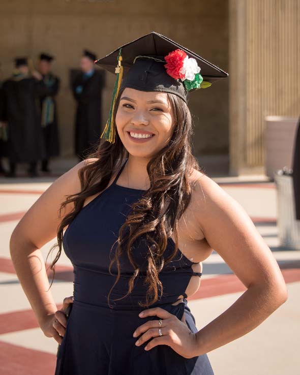 Students enjoying commencement