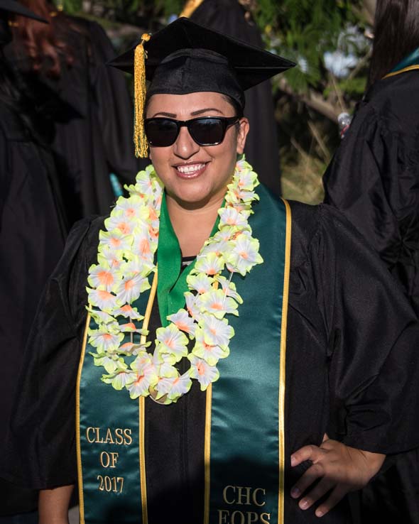 Students enjoying commencement