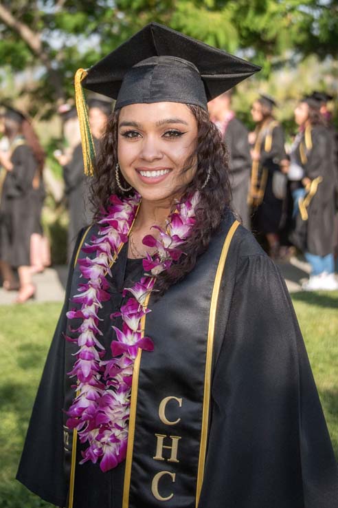 Students enjoying commencement