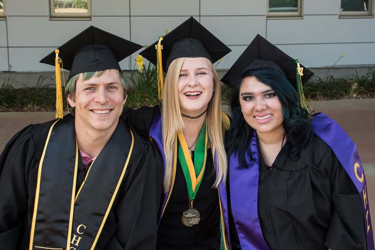 Students enjoying commencement