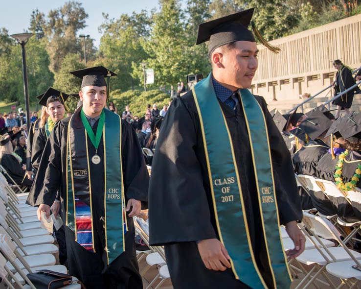 Students enjoying commencement