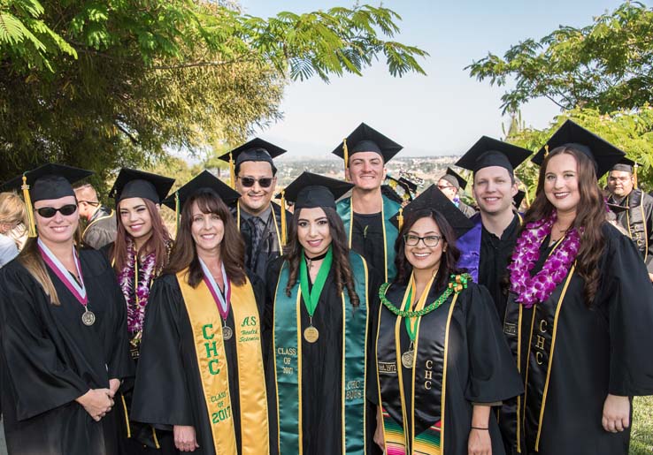 Students enjoying commencement