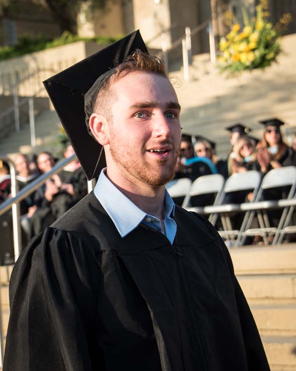 Students enjoying commencement