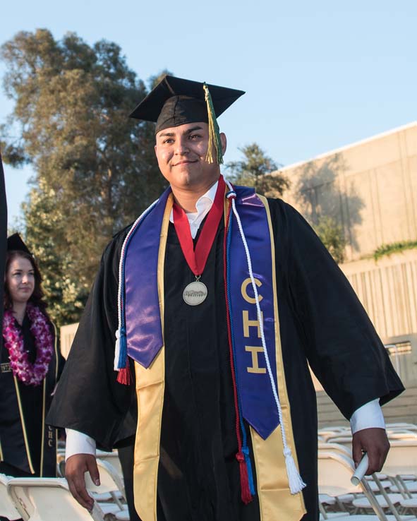 Students enjoying commencement