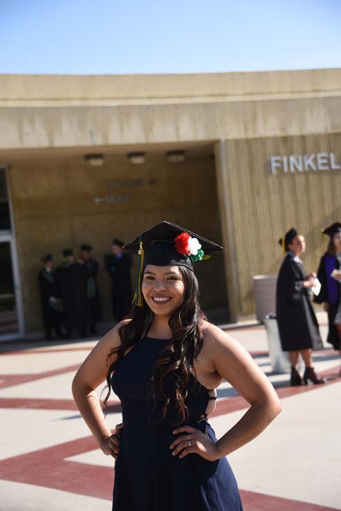 Students enjoying commencement