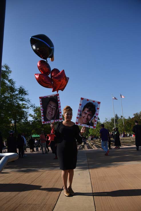 Students enjoying commencement