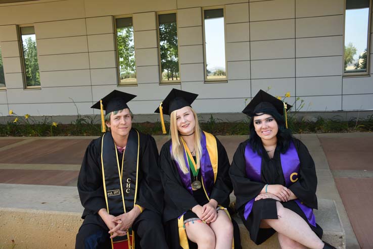 Students enjoying commencement