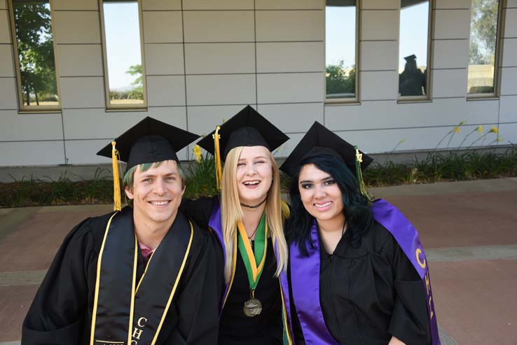 Students enjoying commencement