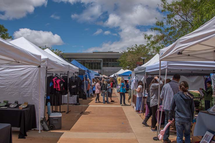 Attendees at the Herbivore Festival