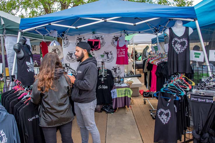 Attendees at the Herbivore Festival