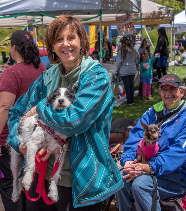 Attendees at the Herbivore Festival