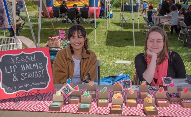 Attendees at the Herbivore Festival